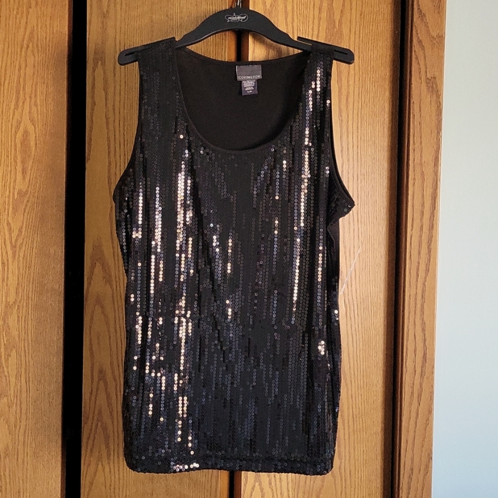NWT Covington Sequin Front Tank SZ XL